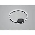 Knapstein Luminaire de plafond SOLEA rond IP20, noir gradable