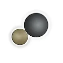 Knapstein Luminaire de plafond ASTRA-C-60 rond, Casambi IP20, nickel mat, noir gradable