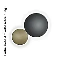 Knapstein Luminaire de plafond ASTRA-C-60 rond, Casambi IP20, couleur sable, noir gradable