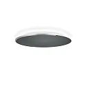 Knapstein Luminaire de plafond ASTRA-C-40 rond, Casambi IP20, nickel mat, noir gradable