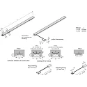 Hera Lumière linéaire LED TWIN-STICK 2 IP20, aluminium, transparent gradable 3W 228lm 4000K CRI 90-100 20cm