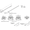 Hera Planchette lumineuse LED STICK F IP20, aluminium, opale gradable 2,4W 205lm 3000K CRI 90-100 30cm