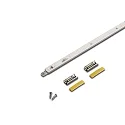 Planchette lumineuse LED POWER-STICK S IP20, aluminium, transparent gradable 2,7W 190lm 3000K CRI 90-100 20cm