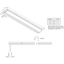 Hera LED under-cabinet luminaire Dynamic LED ModuLite F, IP20, 230V, 120cm, 18W 2700-5000K, dimmable, incl. controller, white