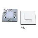 Luminaire d'encastrement mural  LED WALL UP&DOWN IP20, opale, blanche gradable