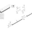 Hera LED Furniture luminaire ECOLITE F HO, 16W, 4000K, IP20, white