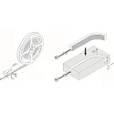Bande LED TAPE FN-6 FREECUT 930 / 5M avec prise de courant blanche