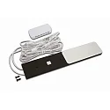 Eclairage sous meuble S-PAD F plat, avec prise de courant, avec variateur tactile IP20