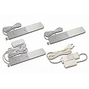Eclairage sous meuble S-PAD F conducteur inclus, lot de 3, avec variateur tactile IP20