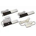 Eclairage sous meuble S-PAD F conducteur inclus, lot de 3, avec variateur tactile IP20