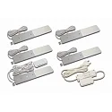 Eclairage sous meuble S-PAD F conducteur inclus, lot de 5, avec variateur tactile IP20