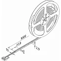 Hera Bande LED TAPE COB-10P 927 / 5M avec prise de courant, avec diffuseur, cuivre, blanc opale, blanche