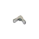 Connecteur d'angle 24V LED TRACK, aluminium