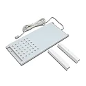 Eclairage sous meuble LED L-PAD plat, avec prise de courant, dimmable IP20, aluminium, transparent gradable 7