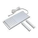 Eclairage sous meuble LED L-PAD plat, avec prise de courant, dimmable IP20, aluminium, transparent gradable 7