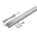 Lumière linéaire LED TOP-STICK HR plat, version pour montage en surface, asymétrique, avec réflecteur IP20, aluminium