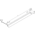 Hera Eclairage sous meuble LED TOP-STICK FMK plat, avec prise de courant, direct / indirect IP20, aluminium, opale gradable 21