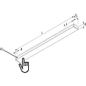 Hera Eclairage sous meuble LED TOP-STICK FMT plat, avec prise de courant, dimmable IP20, aluminium gradable 20