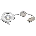 Lumière encastrée SR 68-LED pivotant, lot de 1, UGR < 19 IP44, chrome, transparent gradable 7,5W 800lm 3000K CRI 90-100