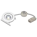 Lumière encastrée SR 68-LED pivotant, lot de 1, UGR < 19 IP44, transparent, blanche gradable 7,5W 800lm 4000K CRI 90-100