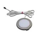 Lumière de surface DYNAMIC FR 68-LED rond, avec prise de courant, Tunable White IP20, chrome, opale gradable