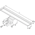 Hera LED Spiegelleuchte LUGANO, IP20, LED24 connection, without visible light points, CRi>95, 120cm, 21.8W 4000K, anodised alu