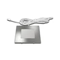 Lumière encastrée FQ 68-LED plat, avec prise de courant IP20, chrome, opale gradable 4W 270lm 4000K CRI 90-100