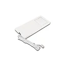Eclairage sous meuble LED SLIM-PAD F avec prise de courant IP20, opale, blanche gradable 5W 285lm 3000K 110° 110° CRI 80-89