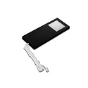 Eclairage sous meuble LED SLIM-PAD F avec prise de courant IP20, opale, noir  gradable 5W 285lm 4000K 110° 110° CRI 80-89