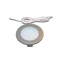 Lumière de surface FR 78-LED avec prise de courant IP20, chrome, opale gradable
