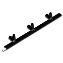 Halogène sur rail LED 2-LINK SPOT 3 flammes, pivotant IP20, mat, satiné, noir  gradable