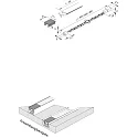 Hera Planchette lumineuse LED 2-LINK FLOOD petit IP20, opale, noir  gradable 4,8W 280lm 3000K CRI 90-100 30cm