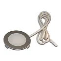 Lumière encastrée HVCLS FR 78-LED rond IP20, acier inoxydable, opale gradable 3W 200lm 4000K CRI 80-89