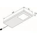 Hera Applique et plafonnier DYNAMIC LED SLIM-PAD F version pour montage en surface, lot de 3, Tunable White