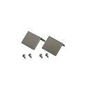 Capot lot de 2, acier inoxydable, laqué
