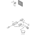 Hera Recessed seasaw-switch SEM round, black, printed with 0 + I, incl. 11-fold distributor LED 24 white, max. 48W