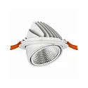 Downlight SARA pivotant IP20, blanche 