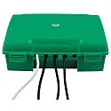 HEITRONIC Boîte de distribution OUTDOOR 5 fois, vert