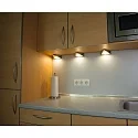 HEITRONIC Eclairage sous meuble GENUA angulaire, lot de 3 IP20, acier inoxydable  6W 270lm 3000K 120° 120° CRI 80