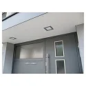 HEITRONIC Élément chauffant TOULOUSE angulaire, dimmable IP44, argent gradable