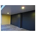HEITRONIC Élément chauffant TOULOUSE angulaire, dimmable IP44, argent gradable
