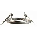 HEITRONIC Heitronic Recessed spot round, brushed stainless steel, GU5,3, max. 50W