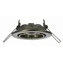 HEITRONIC Spot DL6801 rond, pivotant GU5,3 IP20, acier inoxydable brossé 