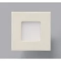 LED Recessed luminaire NIZZA Panel, IP20, SQUARE, 7.5cm, 2.2W 2700K 50lm 120°, white