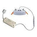 HEITRONIC Heitronic LED Recessed spot, 6W, warm white, with side light strip