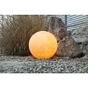HEITRONIC Lampe à boule MUNDAN petit, rond, avec prise de courant E27 IP44, terre cuite 