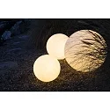 HEITRONIC Lampe à boule MUNDAN petit, rond, avec prise de courant E27 IP44, granit 