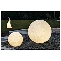 HEITRONIC Lampe à boule MUNDAN grand, rond, avec prise de courant E27 IP44, granit 