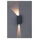 HEITRONIC Luminaire mural d’extérieur TILO haut bas, réglable IP54, graphite 