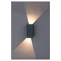 HEITRONIC Luminaire mural d’extérieur TILO haut bas, réglable IP54, graphite 